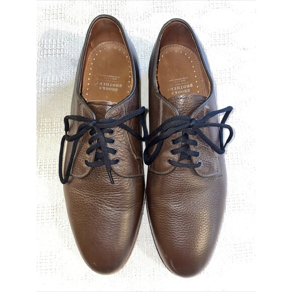 Brooks Brothers Men’s Dress Shoes Size 13 3E Brown Pebbled Leather Business City main image 6